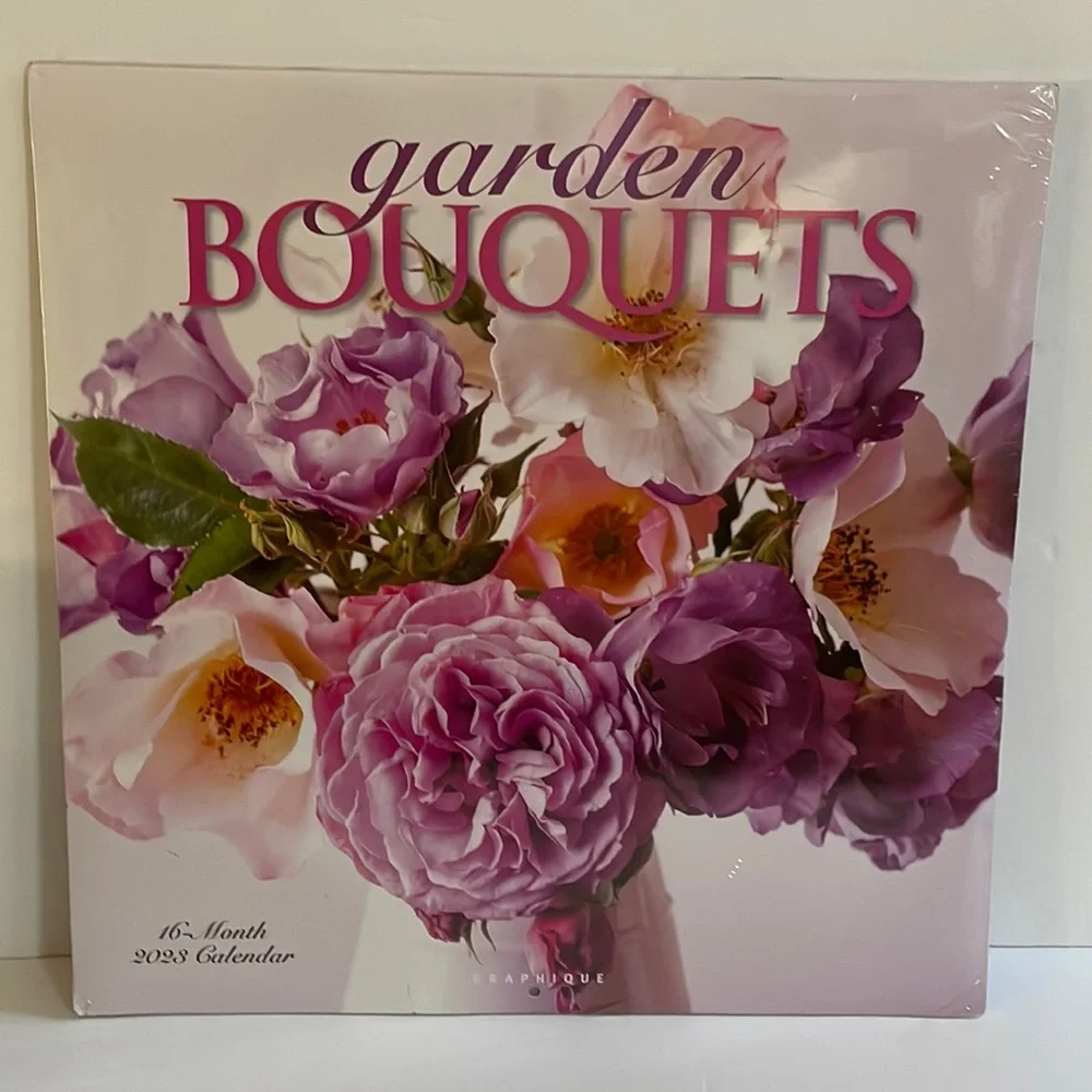 Calendar 2023 Garden Bouquets 2023 Wall Calendar 16 Month New Sealed
